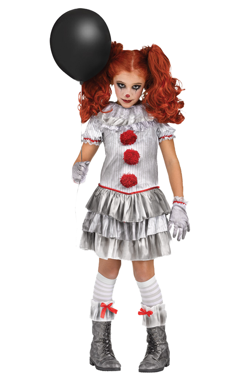Kids Miss Pennywise Clown Costume