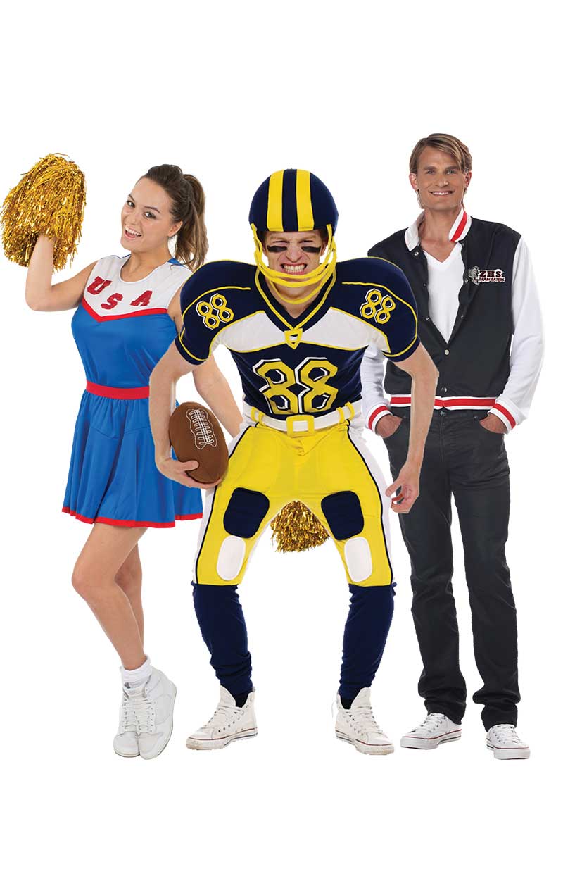 Jocks & Cheerleaders Group Costumes - Fancydress.com