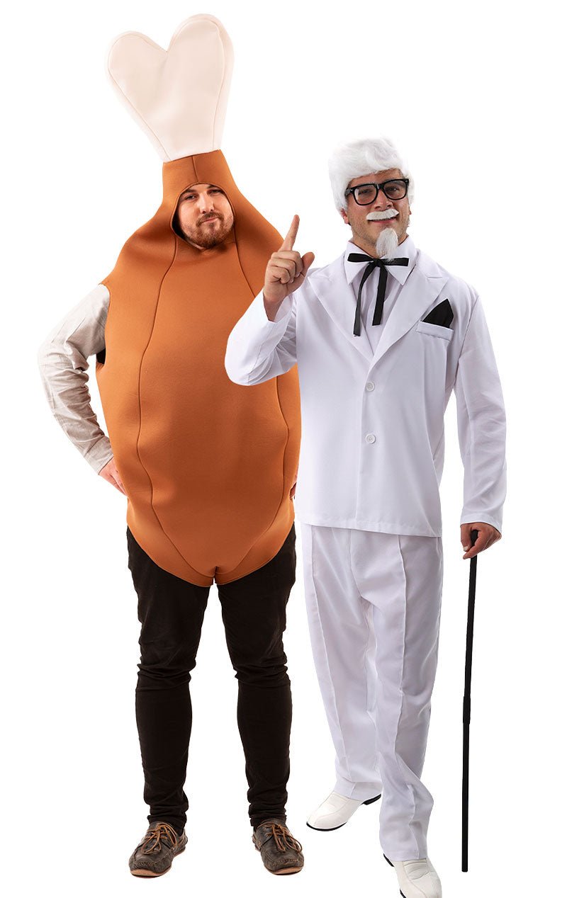 KFC Colonel & Chicken Couples Costume - Fancydress.com