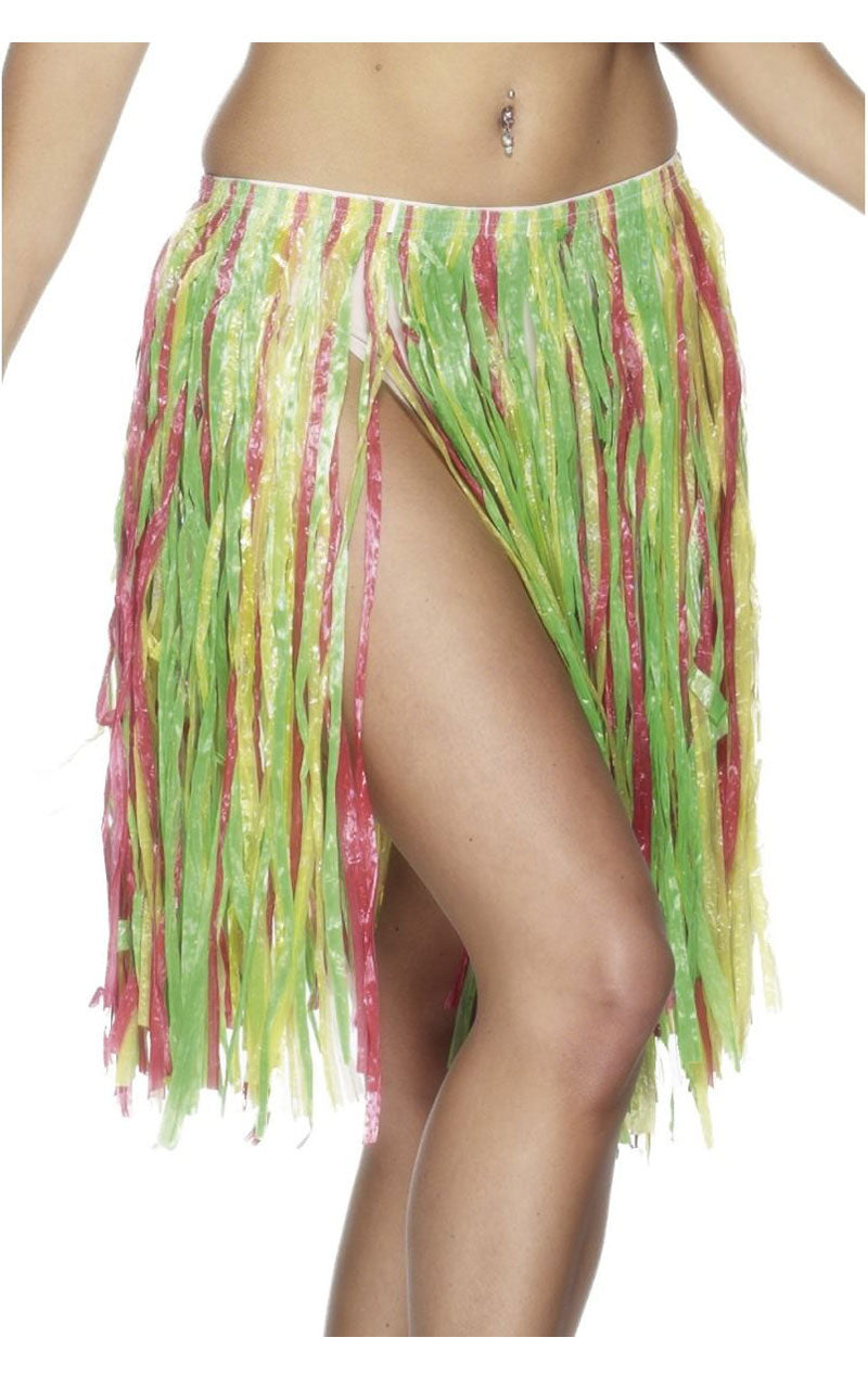 Multi Coloured 56cm Hula Skirt