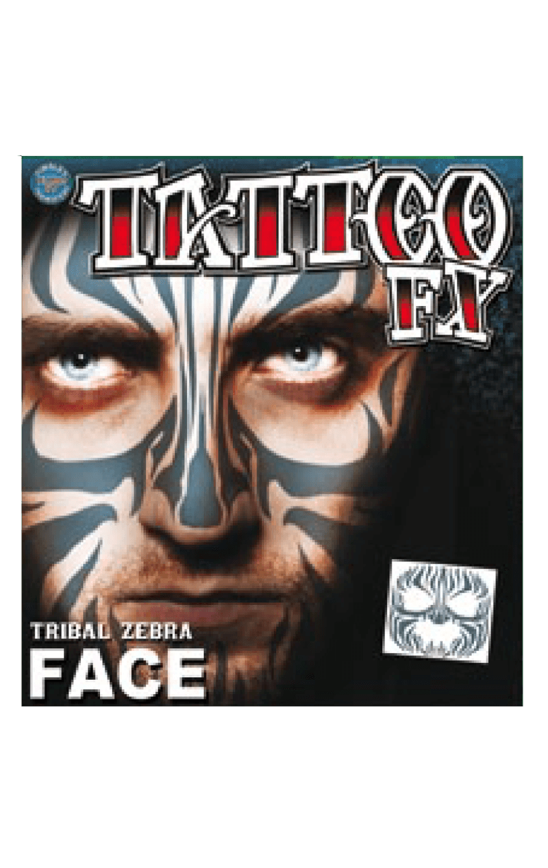 Tribal Zebra Tattoo Accessory