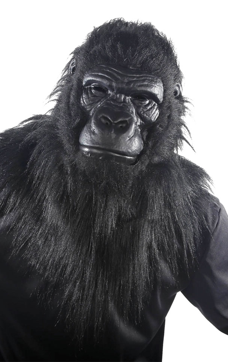 Gorilla Facepiece with Moving Mouth