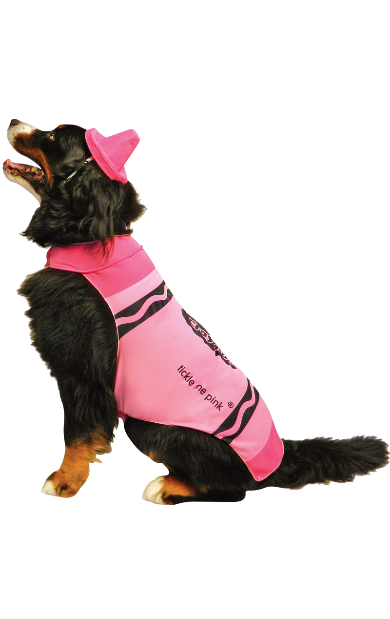 Pink Crayola Dog Costume