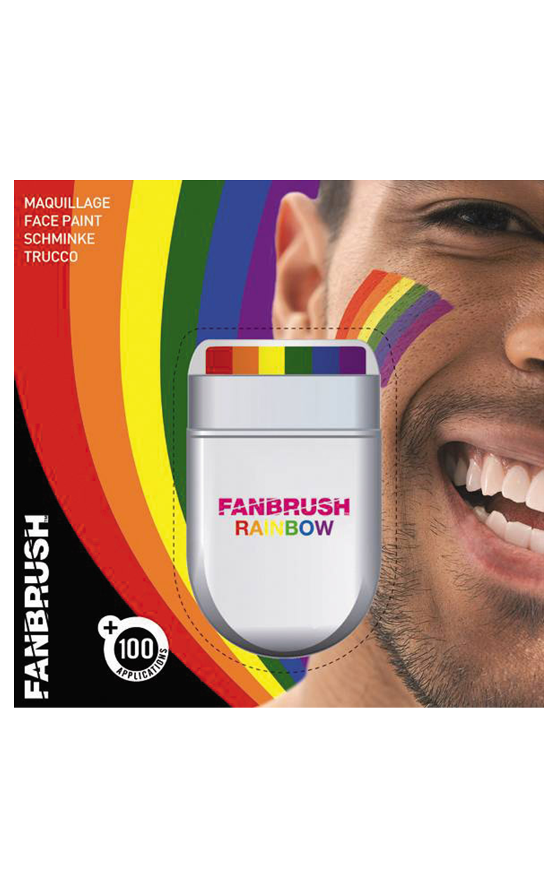 Rainbow Fan Brush