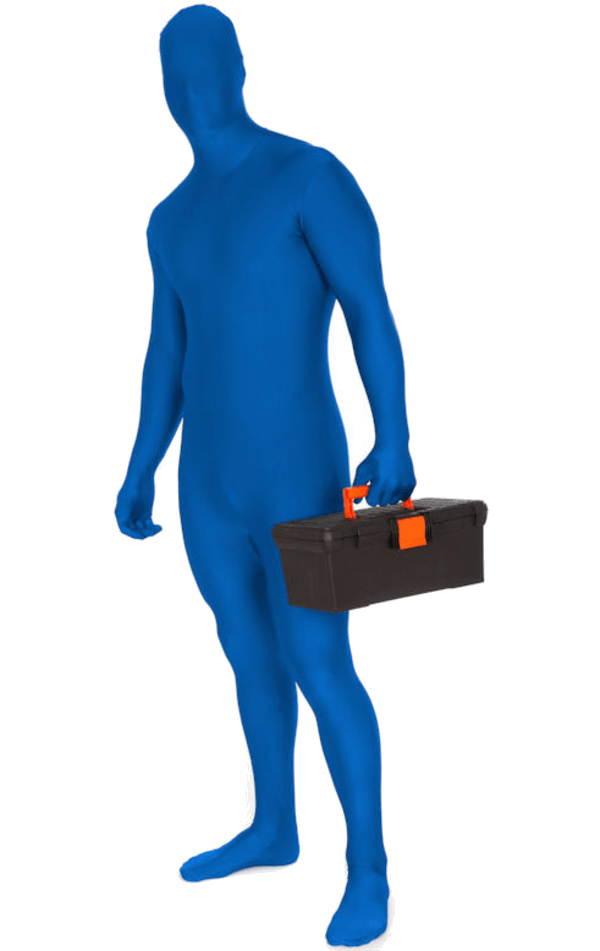 Mens Blue Morphsuit Costume