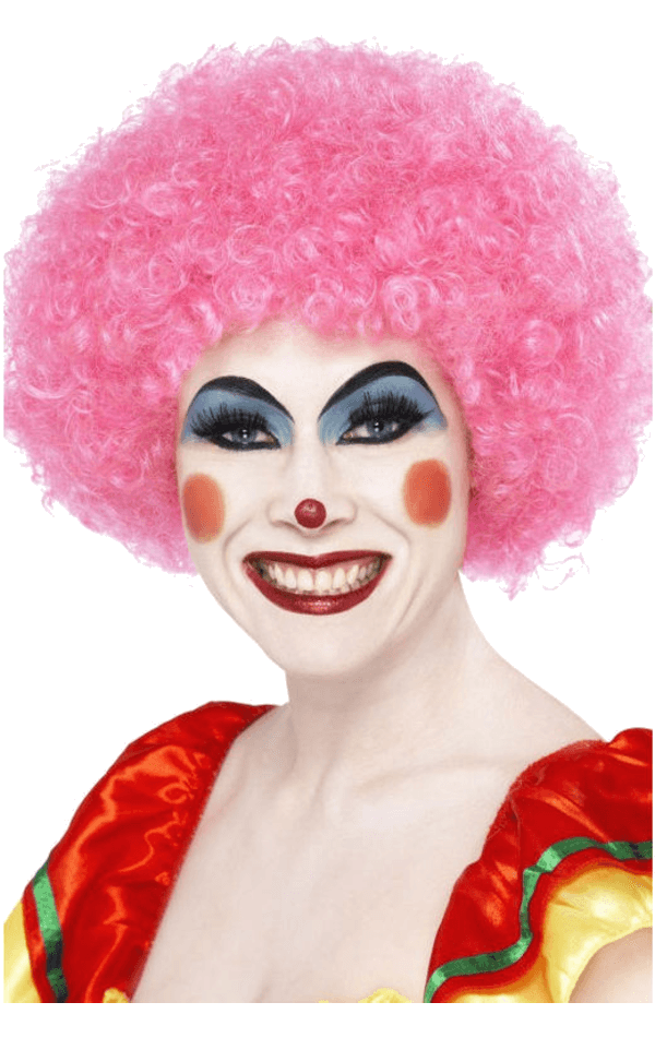 Pink Clown Afro Wig