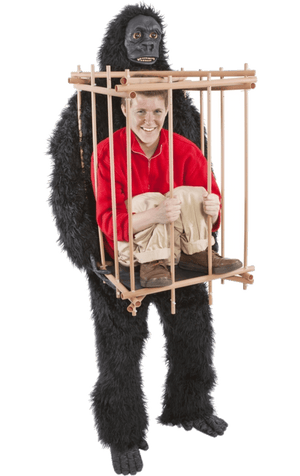 Adult Gorilla and Cage Costume