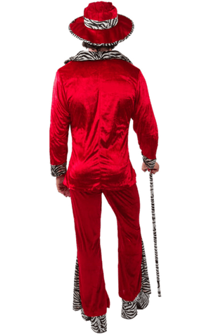 Adult Red Pimp Costume