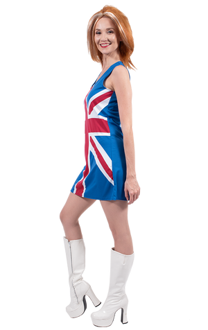Womens Union Jack Spice Girl Costume