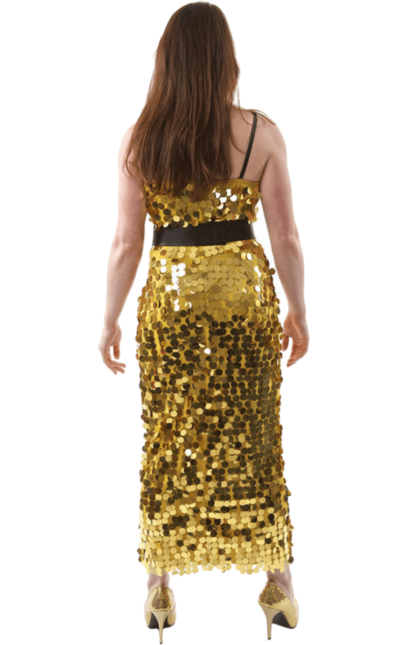 Womens Gold Soul Singer Costume