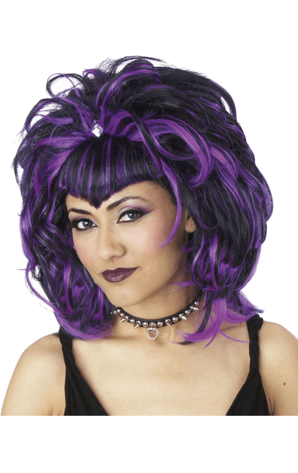 Sorceress Wig Black & Purple