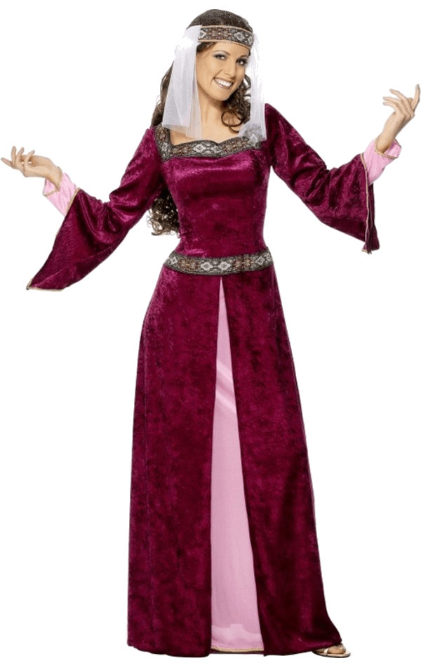 Womens Red Maid Marion Costume