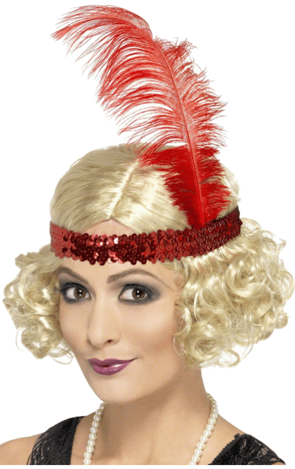 Flapper Blonde Wig & Headband