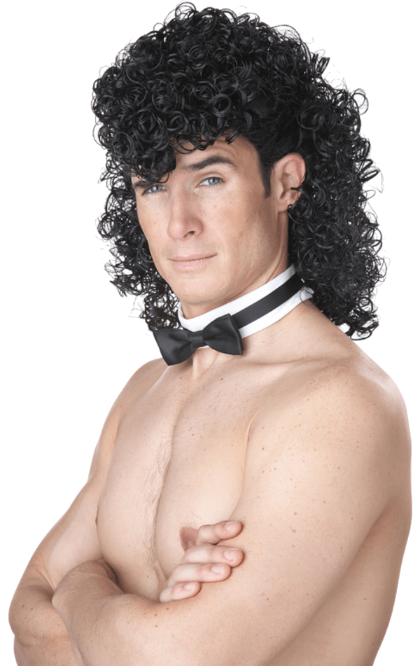 Male Stripper Wig & Collar