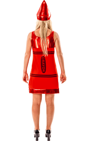 Womens Red Crayon Costume