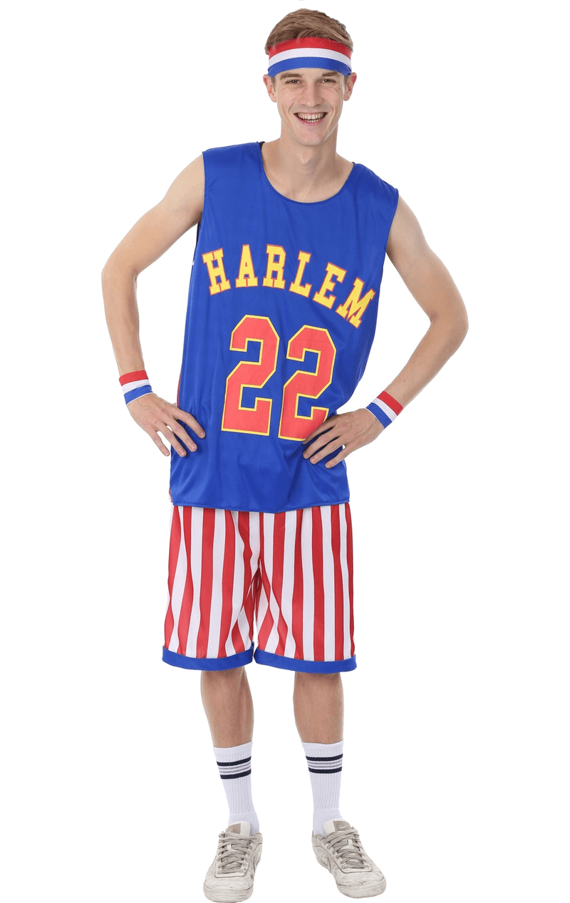 Mens USA Harlem Globetrotters Costume