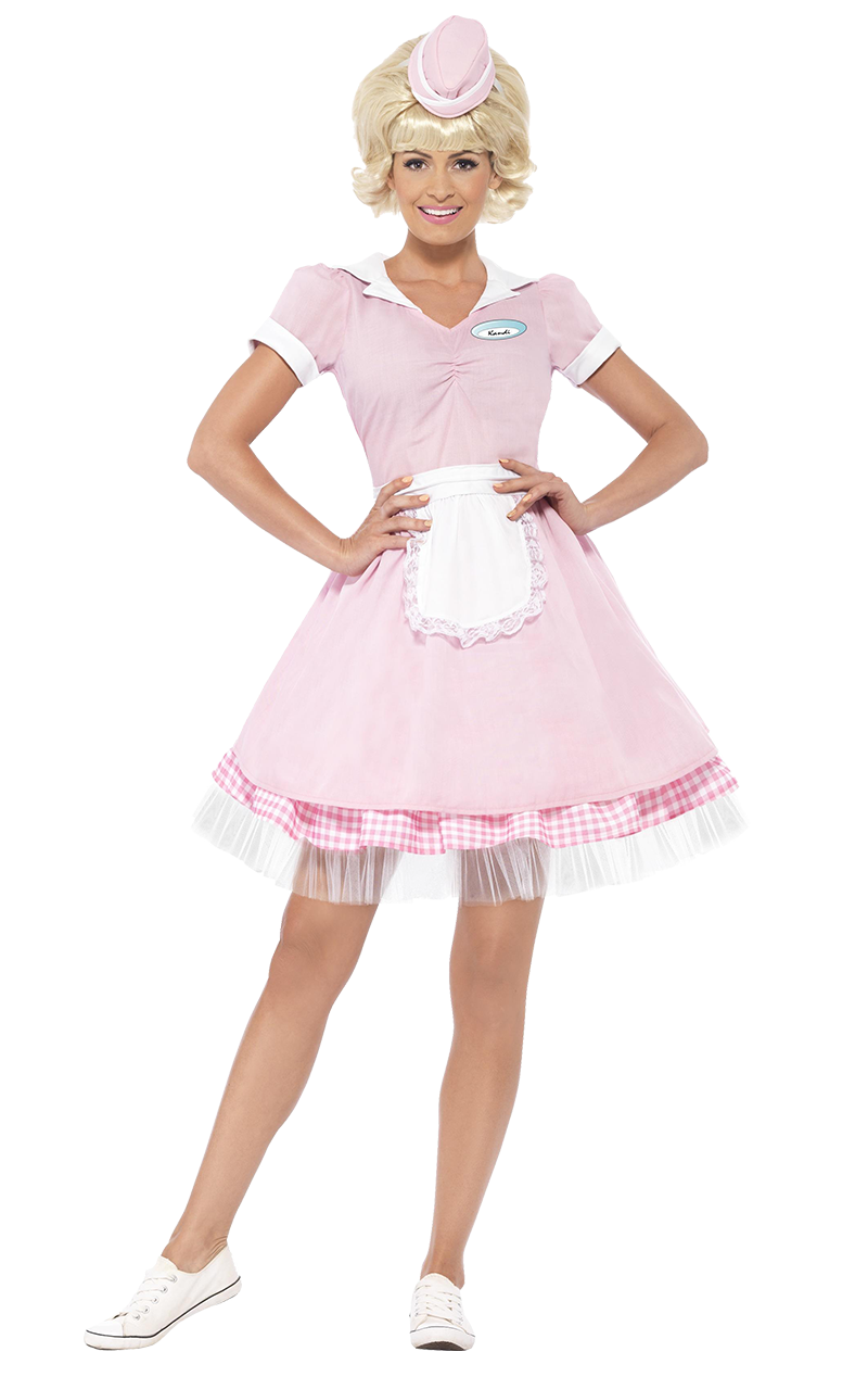 Adult 1950s Diner Girl Costume