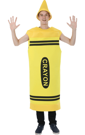 Adult Yellow Crayon Costume
