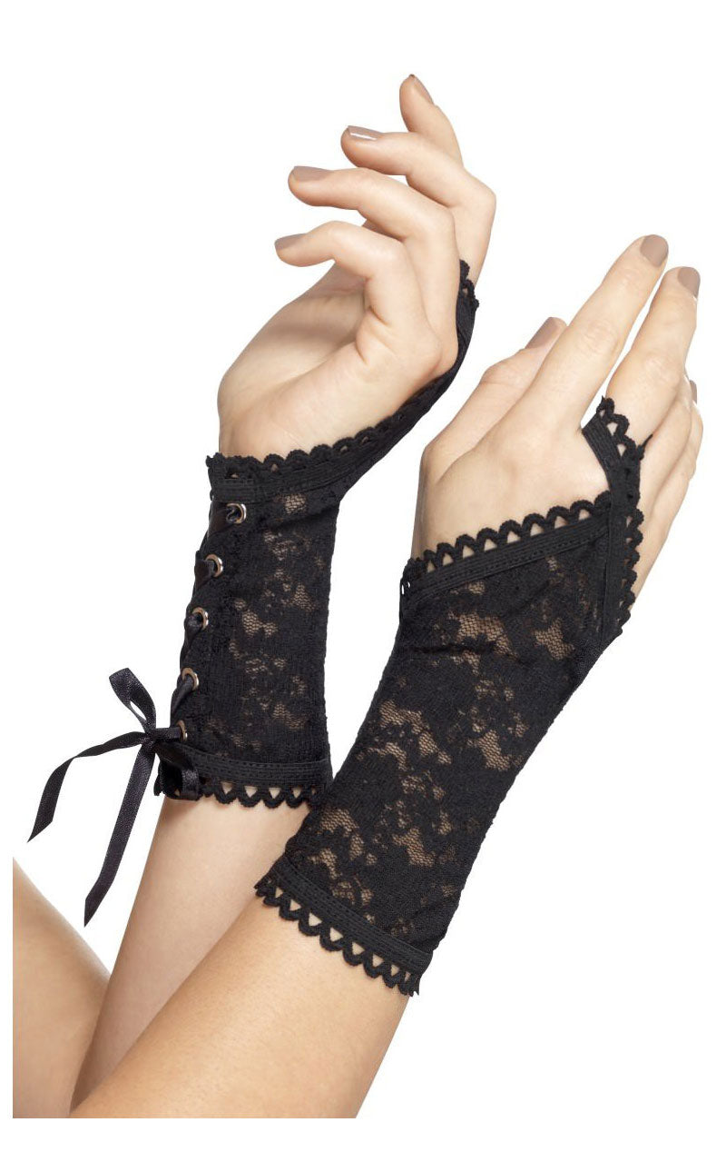 Black Lace Glovelets