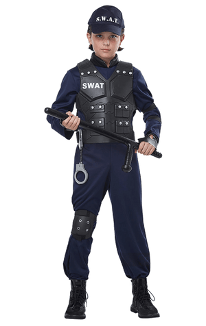 Kids SWAT Police Costume