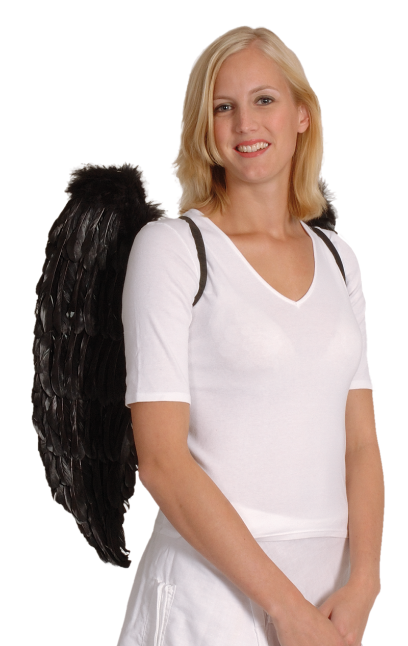 Black Angel Wings - Large