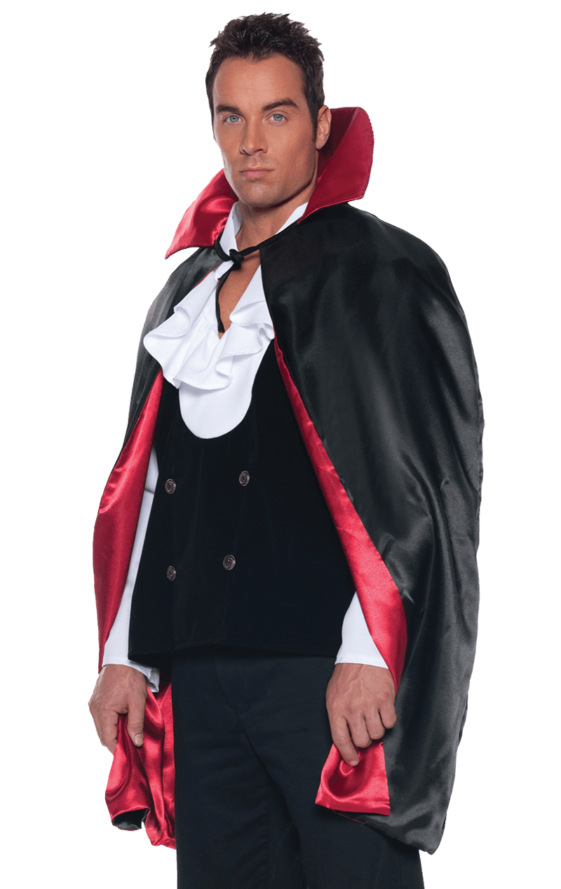 Reversible Black And Red Cape