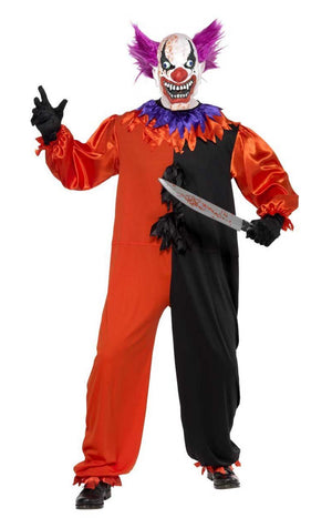 Mens Sinister Circus Clown Halloween Costume