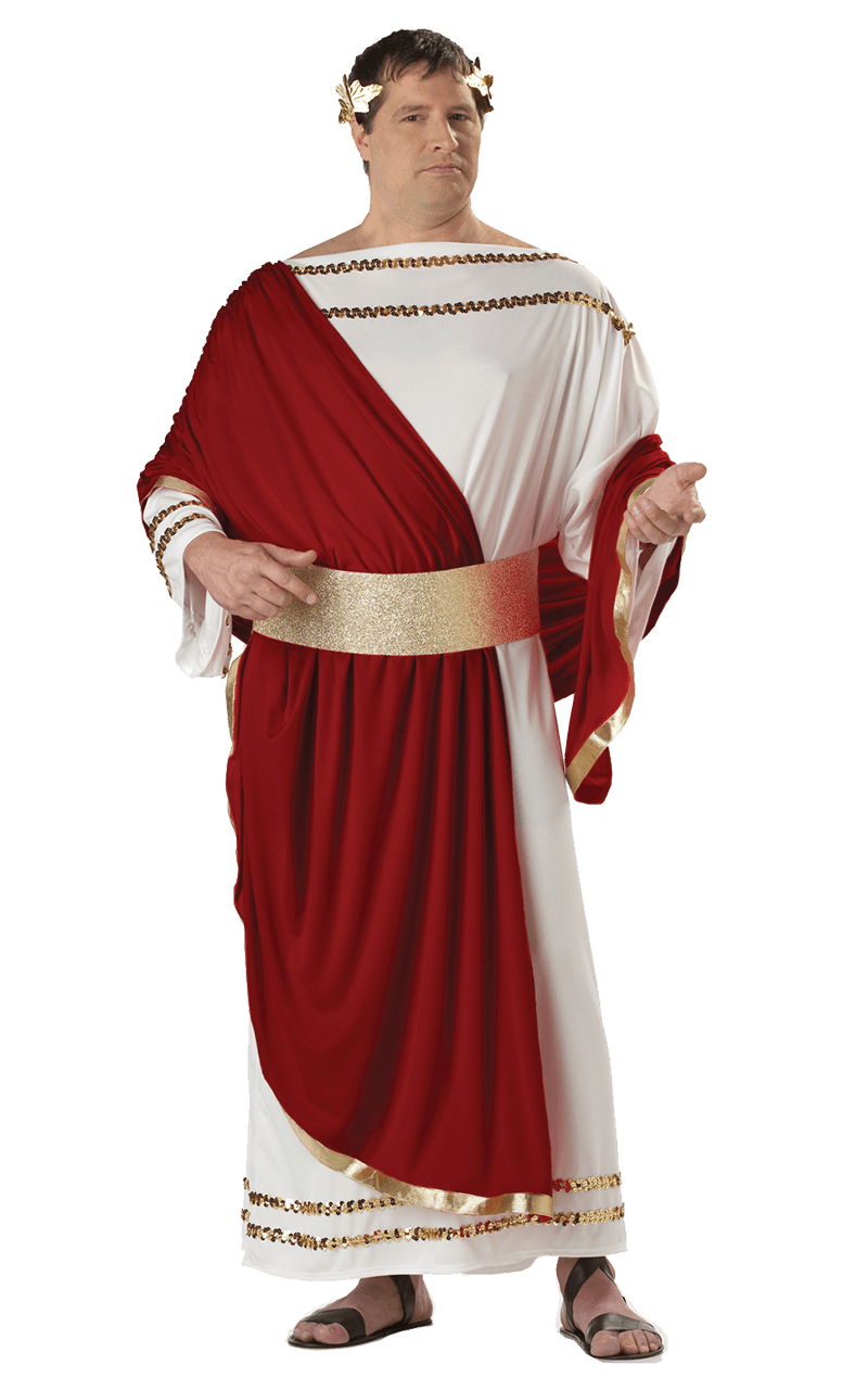 Mens Plus Size Julius Caesar Costume