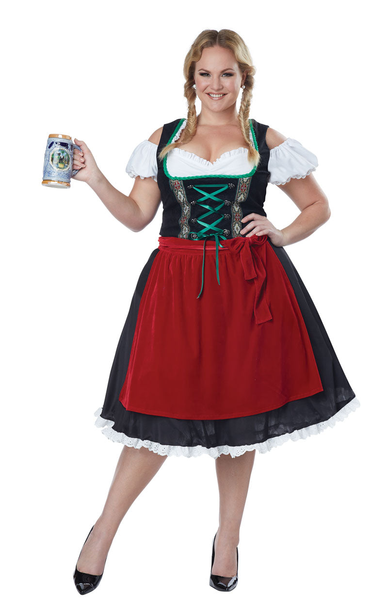 Womens Plus Size Oktoberfest Fraulein Costume