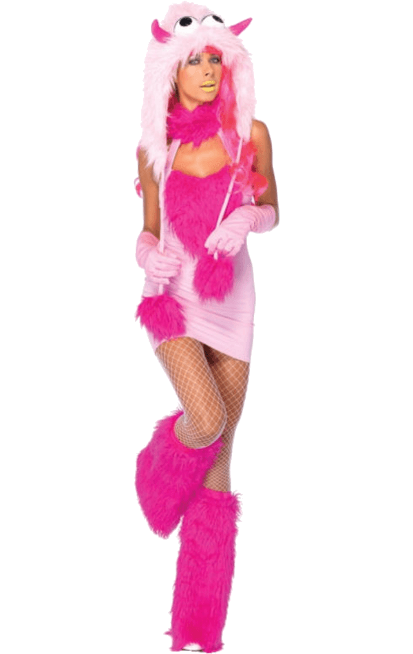 Pink Puff Monster Costume