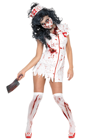 Womens Possessed Zombie Nurse Costume