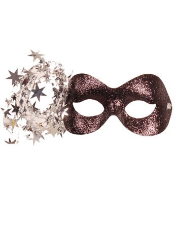 Black and Gold Masquerade Facepiece - Fancydress.com