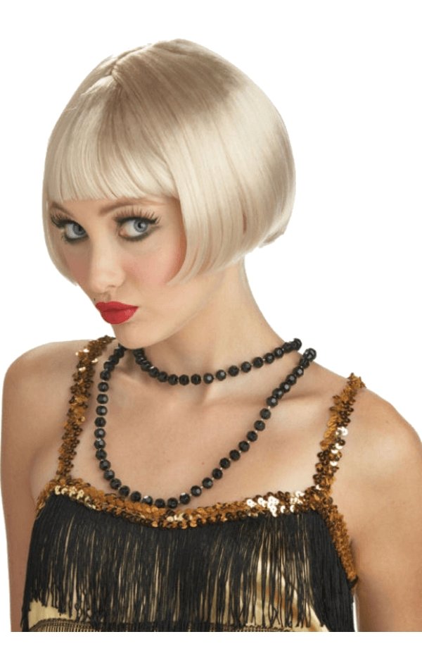 Blonde Flapper Girl Wig - Fancydress.com