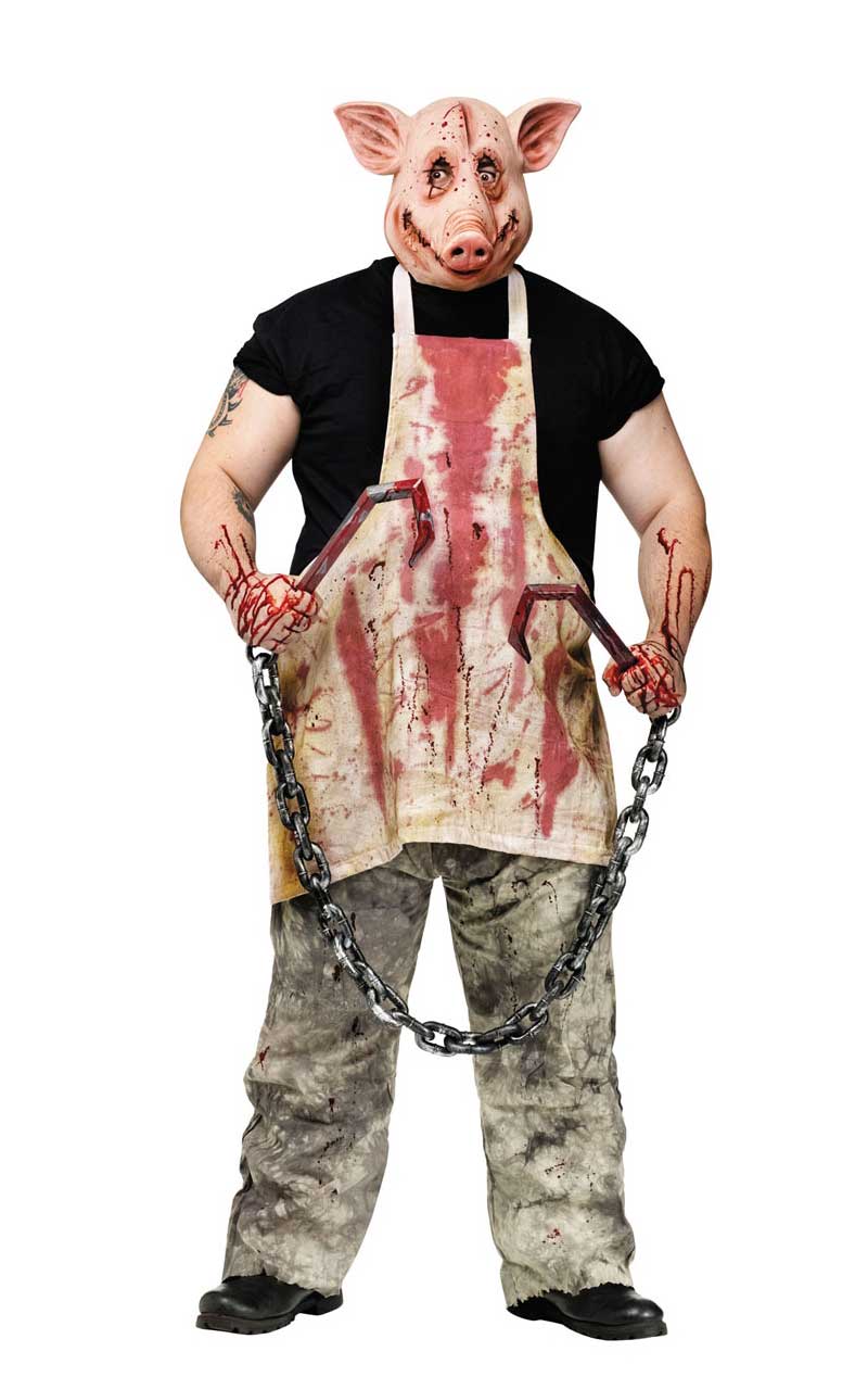 Horror Butcher Pig Costume - Fancydress.com
