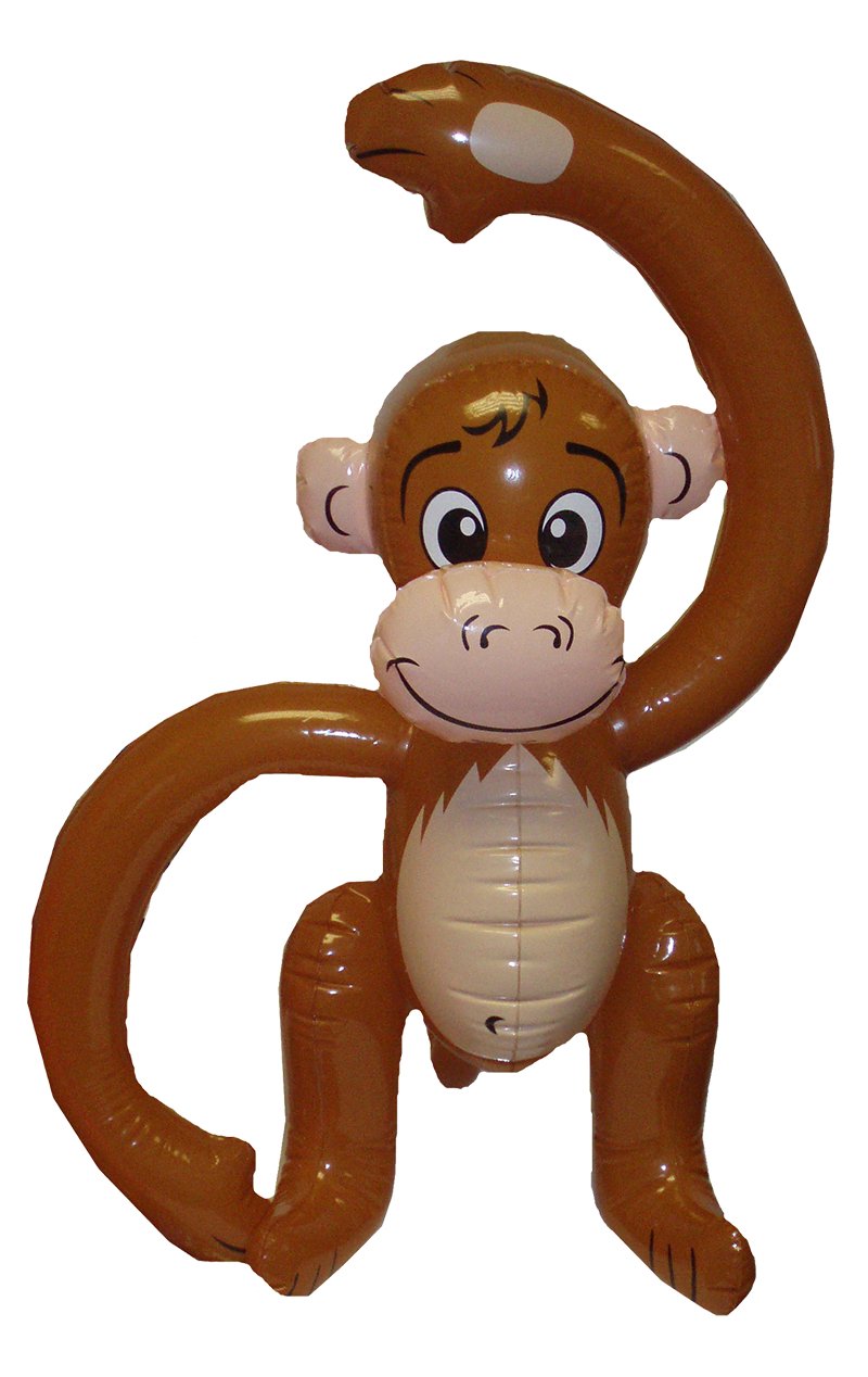 Inflatable Monkey Decoration - Fancydress.com