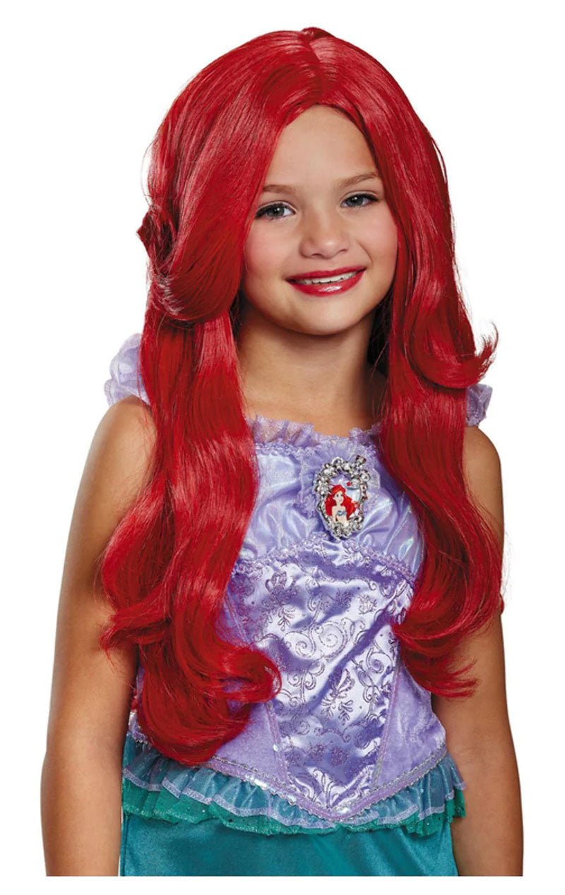 Kids Disney The Little Mermaid Ariel Deluxe Wig - Fancydress.com