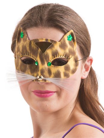 Leopard Cat Facepiece - Fancydress.com