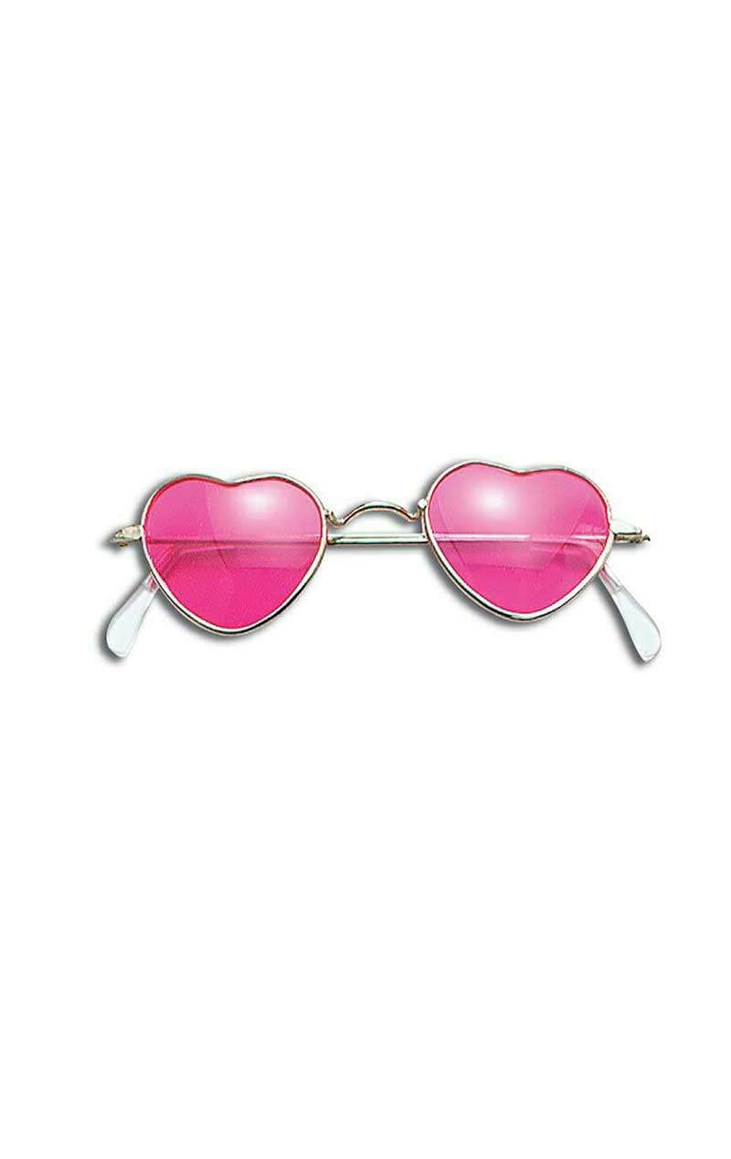 Pink Heart Glasses - Fancydress.com
