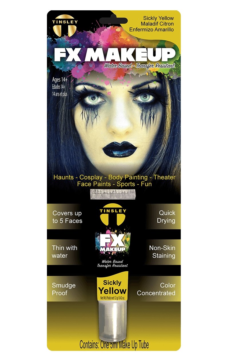 Sickly Yellow Makeup - Fancydress.com