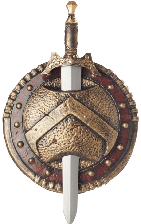 Spartan Shield & Sword Accessory - Fancydress.com