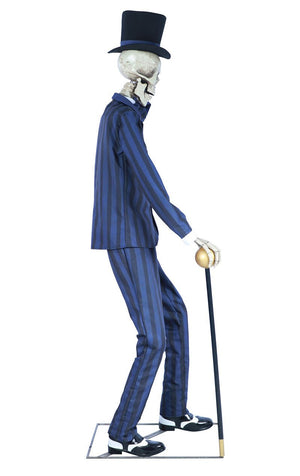 Suited Skeleton Animated Halloween Decoration - Fancydress.com