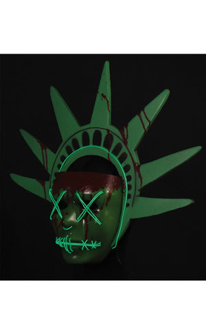 The Purge Light Up Liberty Mask - Fancydress.com