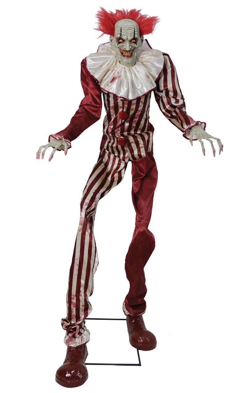 Undead Clown Animated Halloween Decoration - Fancydress.com