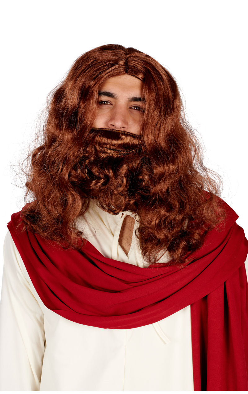 Jesus Wig & Beard Accessory Set