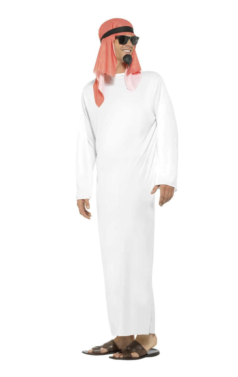 Mens Fake Arabian Sheikh Costume - fancydress.com