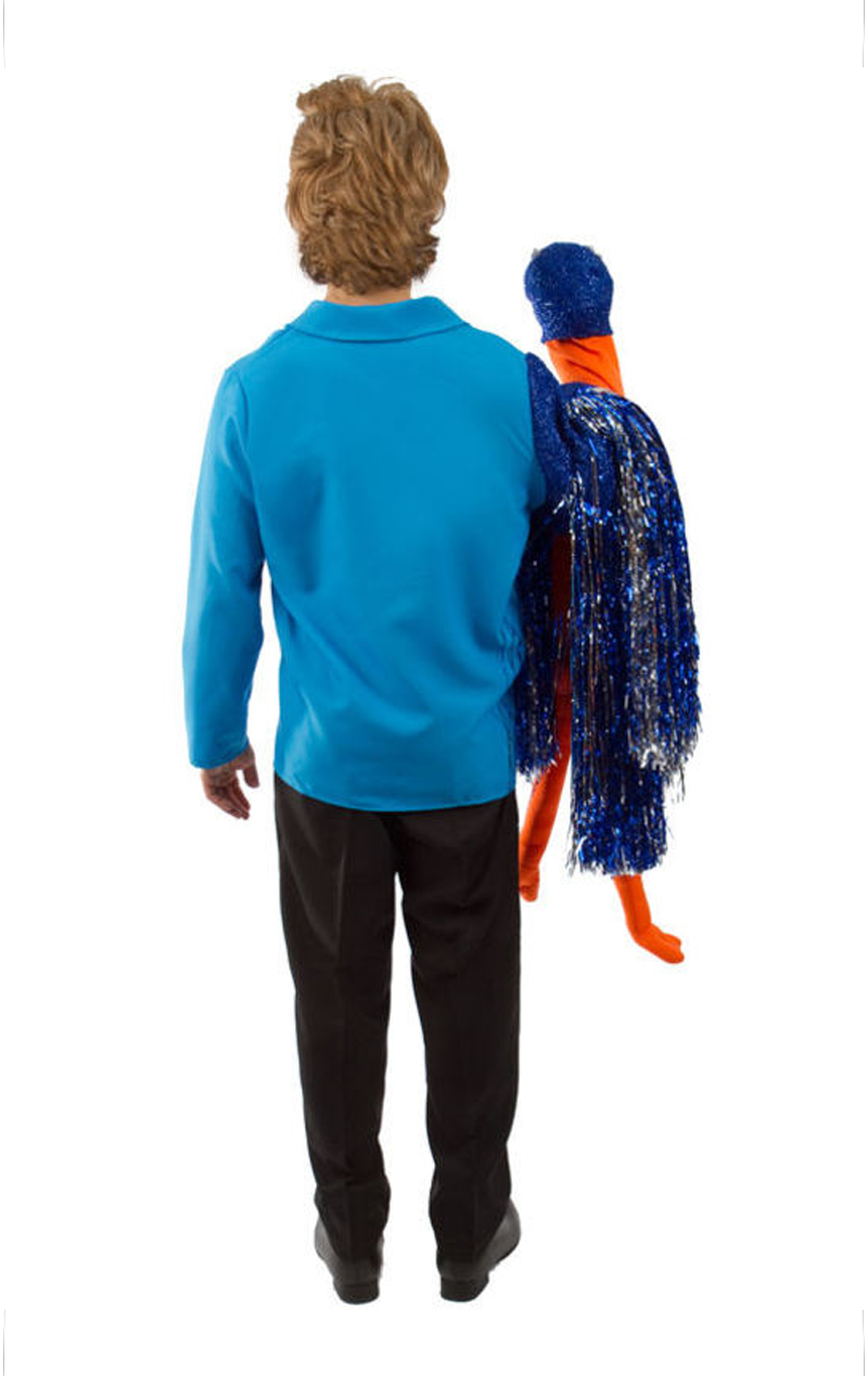 Erwachsenenstange und Emu -Kostüm