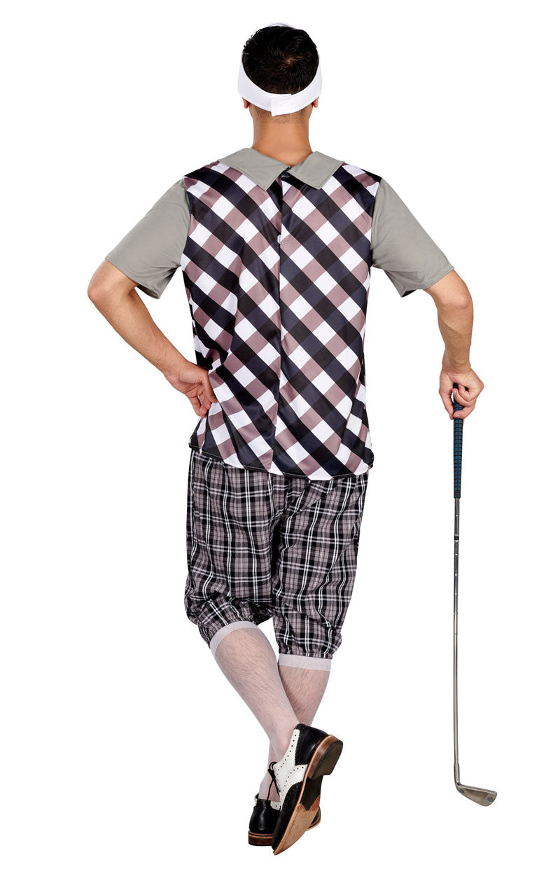 Mens Pub Golf Kostüm - Schwarz