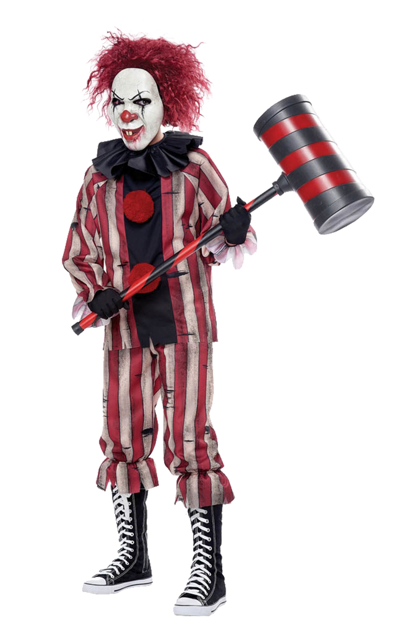 Kinder Albtraum Clown Kostüm