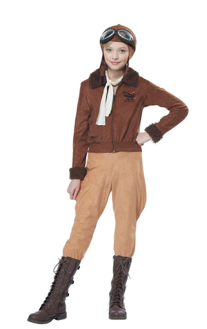 Kids Amelia Earhart Aviator Costume