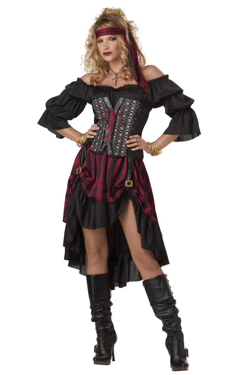 Damen sieben Meere Piraten -Wench -Kostüm